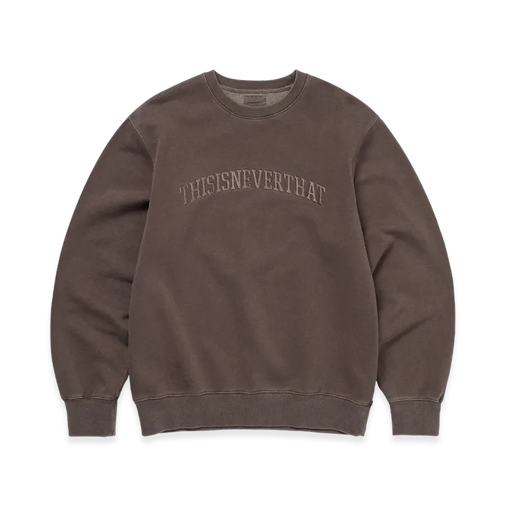 thisisneverthat Arch-Logo Crewneck "Dark Chocolate"