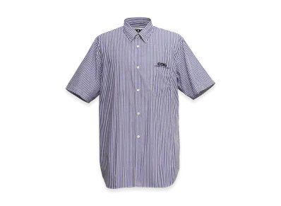 COMME des GARCONS CDG Classic Shirt With Short Sleeve "Blue Stripe"