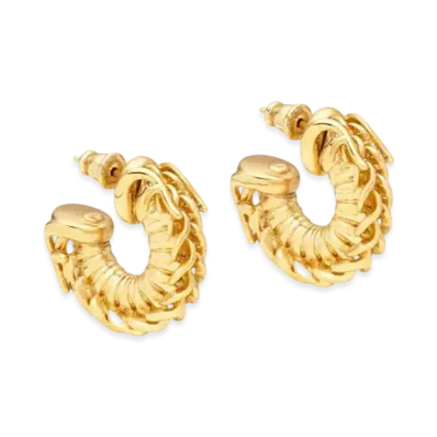 FENDI Filo Earrings "Gold"