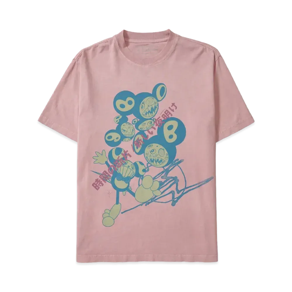 Travis Scott Cactus Jack x Fragment x Takashi Murakami The Dawn Tee "Pink"
