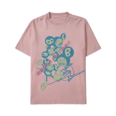 Travis Scott Cactus Jack x Fragment x Takashi Murakami The Dawn Tee "Pink"