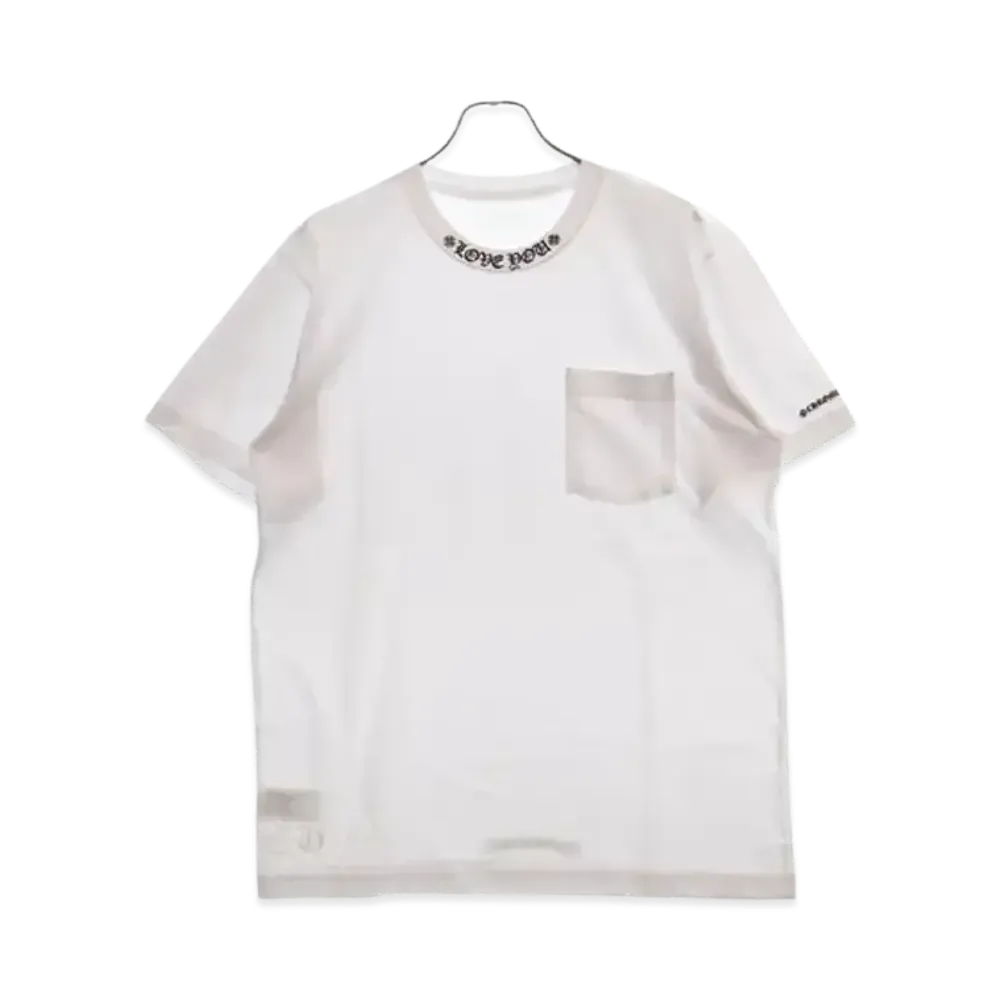 Chrome Hearts Neck Logo Love You S/S T-Shirt "White/Black"
