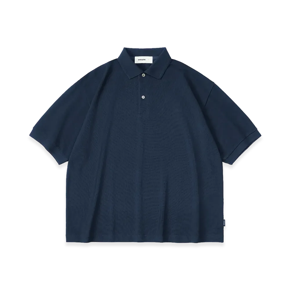 everyone Piquet Polo Shirt "Navy"