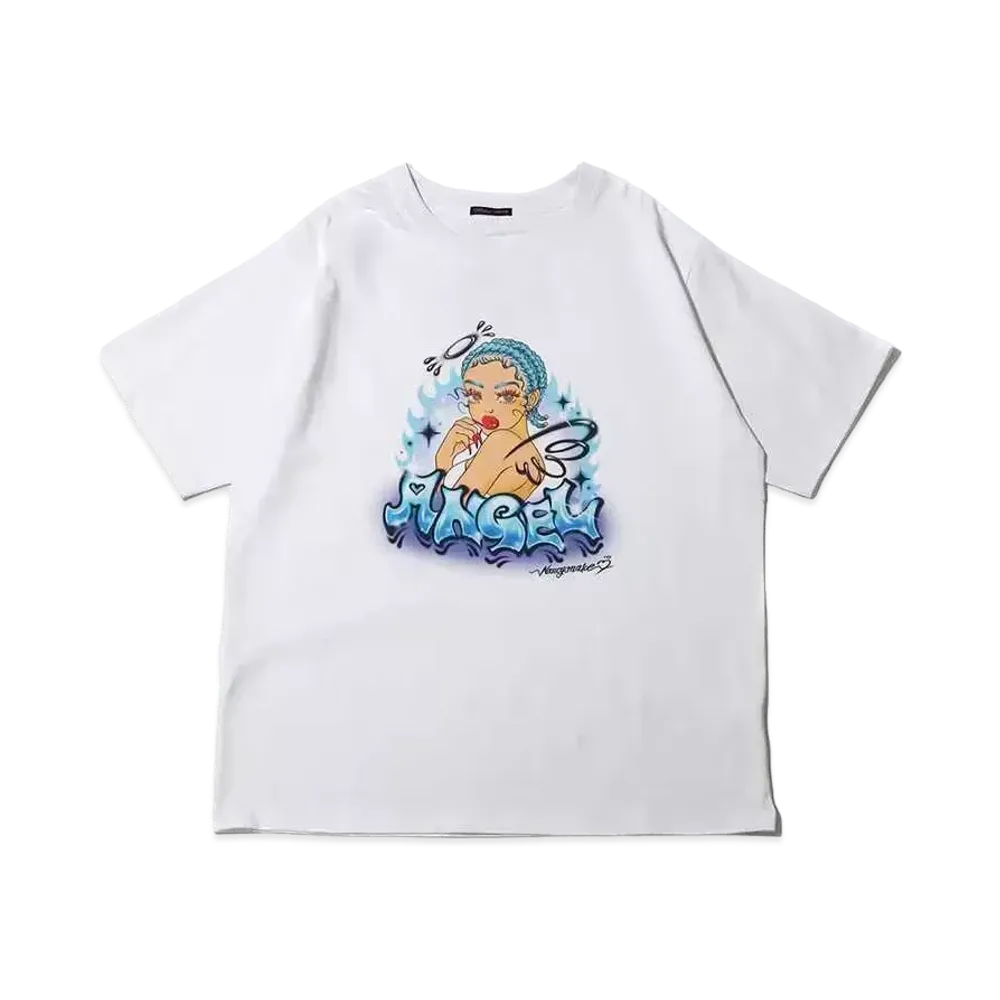 atmos pink x Riehata Graphic Big T "White"