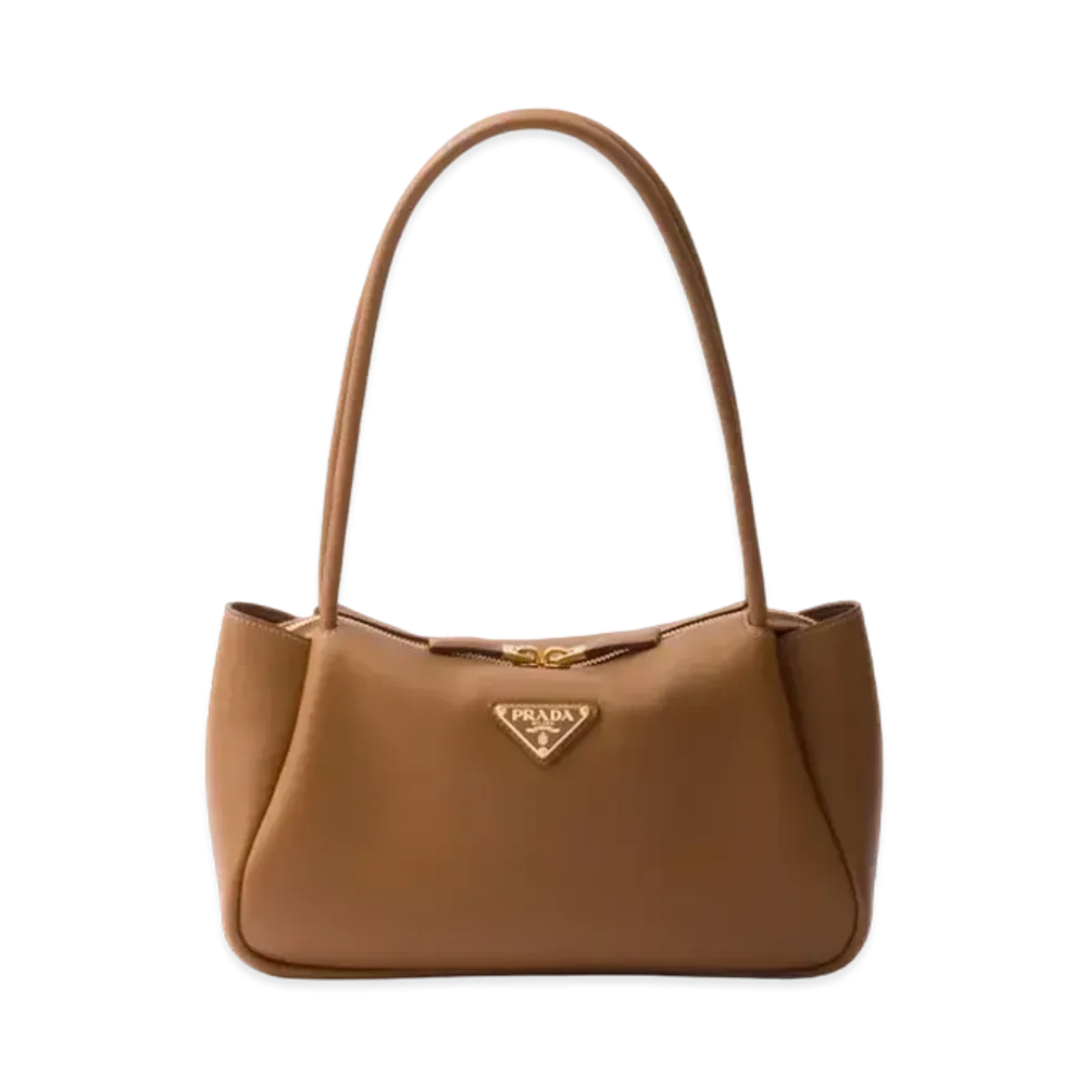 PRADA Medium Leather Handbag "Camel"