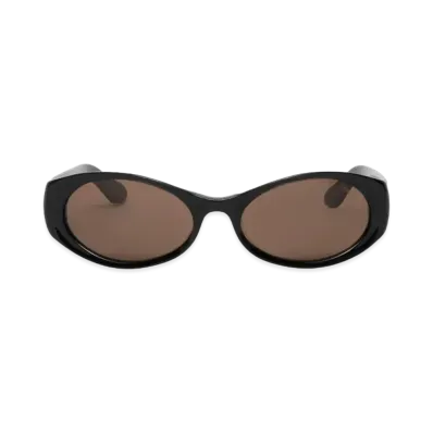 Stussy Tracy Sunglasses "Black/Dark Amber" (FA24)