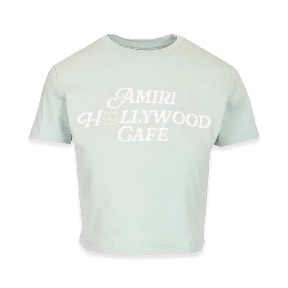 AMIRI Women's "Hollywood Cafe" T-Shirt "Green"