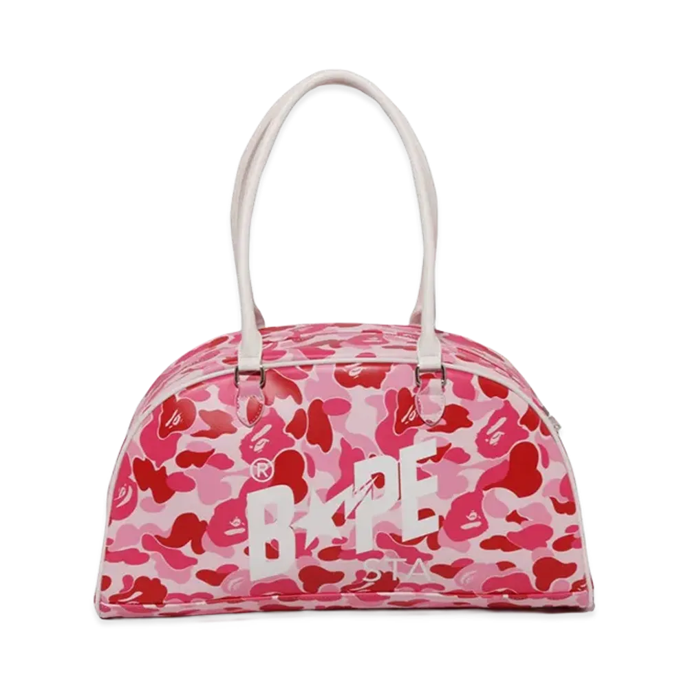 A BATHING APE Women's ABC Camo Bowling Bag "Pink"