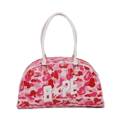 A BATHING APE Women's ABC Camo Bowling Bag "Pink"