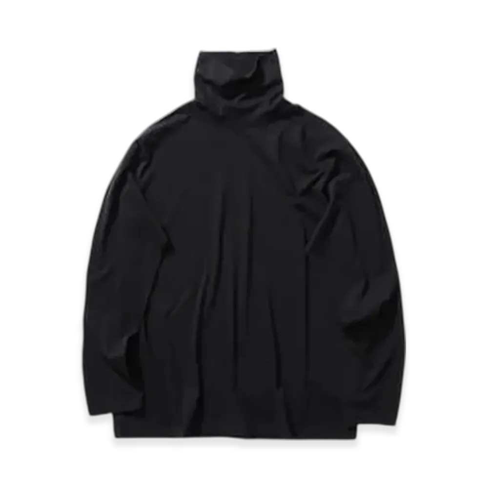 ATON Royal Suvin Jersey Highneck T-Shirt "Black"