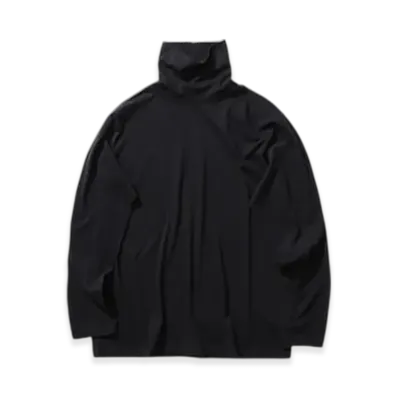 ATON Royal Suvin Jersey Highneck T-Shirt "Black"