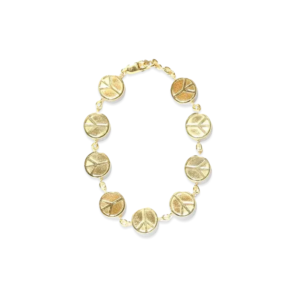 Needles BRACELET - GOLD PLATE "Peace"