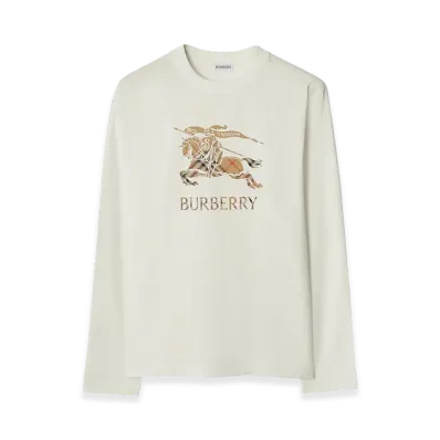 Burberry Jersey Long Sleeved Shirt "White"