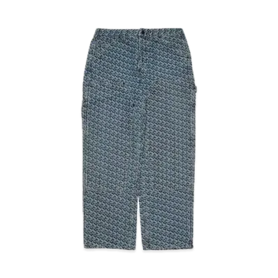 Supreme Monogram Double Knee Denim Painter Pant "Blue"