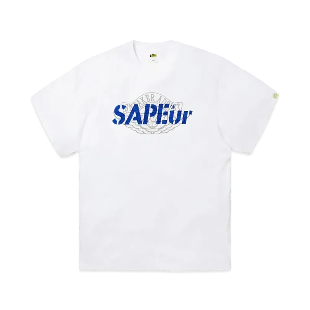 SNKRDUNK × THE NETWORK BUSINESS × SAPEur® Tee "White/Blue"