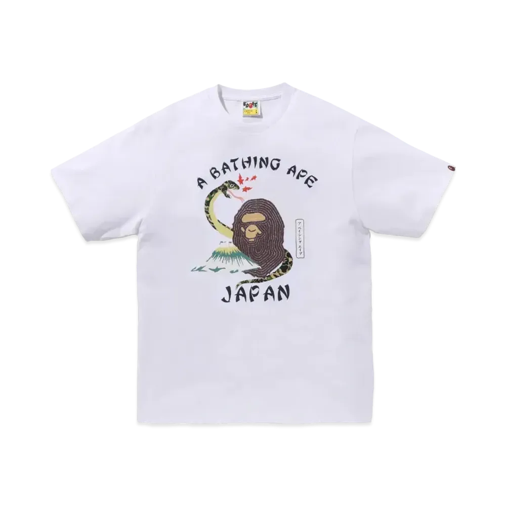 A BATHING APE Bape Japanese Culture Tee "White"