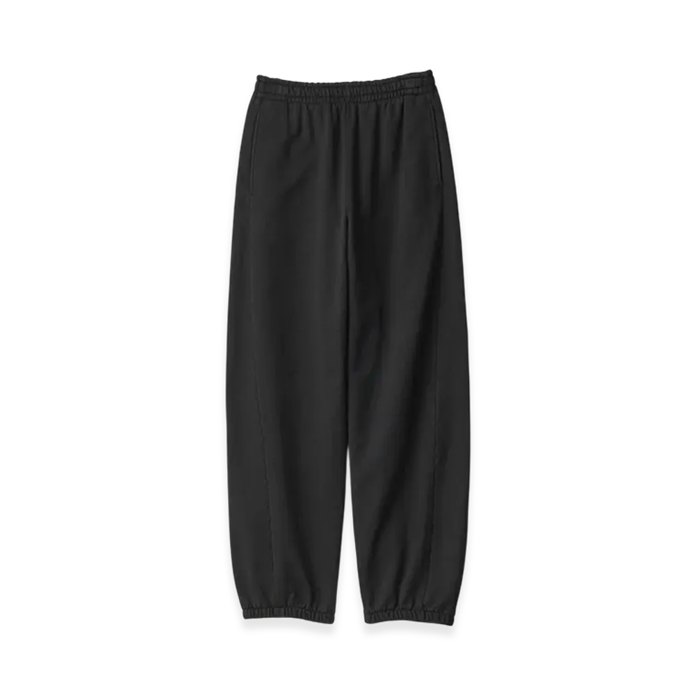 ssstein Untwisted Yarn Fade Sweat Twist Seam Pants "Black"