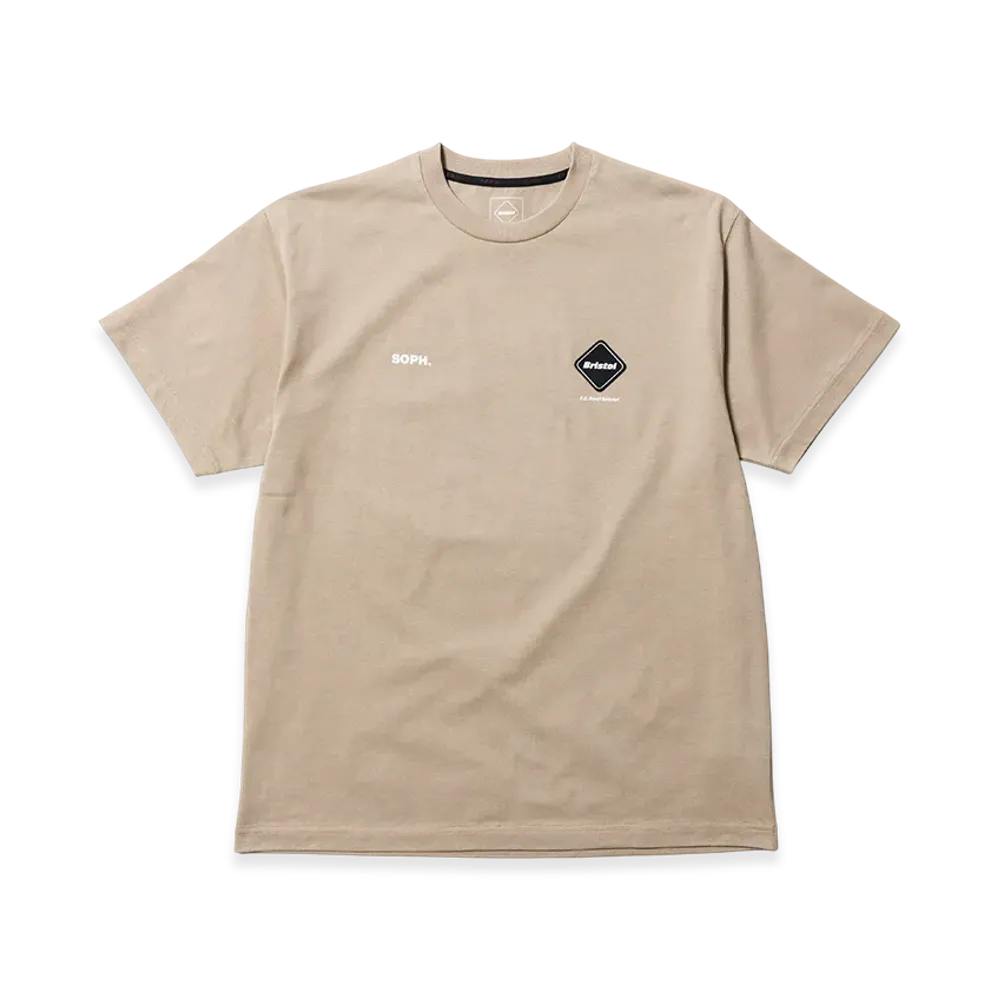 F.C.Real Bristol Authentic Logo S/S Tee "Beige"
