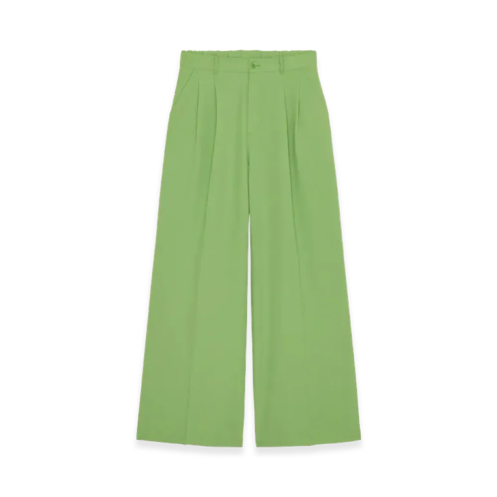 POINTLESS JOURNEY PJ Basic Slacks "Lime"
