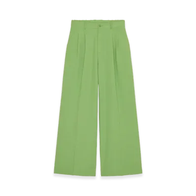 POINTLESS JOURNEY PJ Basic Slacks "Lime"
