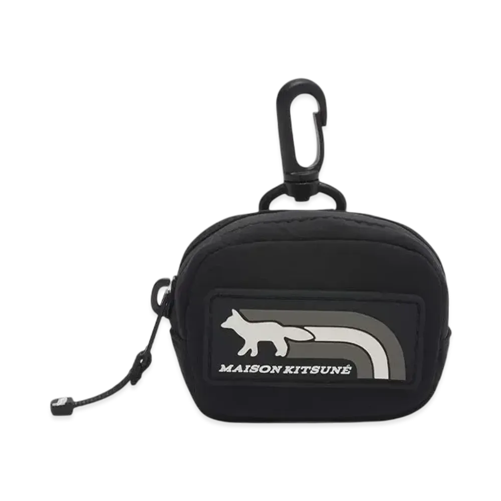 Maison Kitsune Flash Fox Earphone Case "Black"