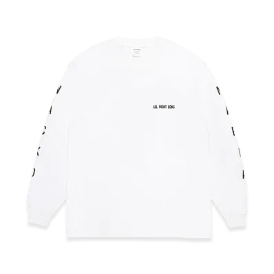 WACKO MARIA Washed Heavy Weight Long Sleeve T-Shirt "White"
