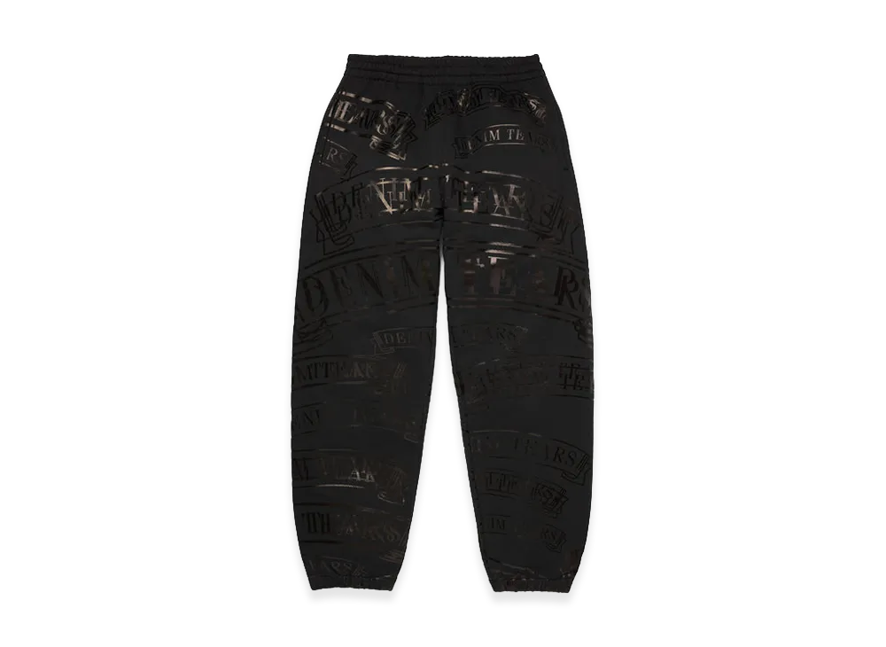 DENIM TEARS DT Banner Sweatpants "Black"