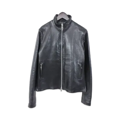 Chrome Hearts Perfect Panosh Leather VJ Perfect Single Riders Jacket "Black"