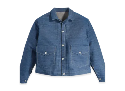 LEVI'S Vintage Clothing 1879 Pleated Blouse Organic Rigid "Blue"