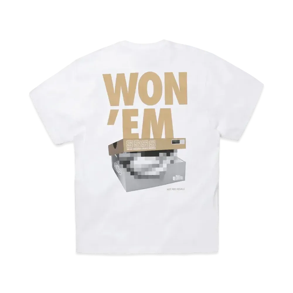 THE NETWORK BUSINESS WON'EM Tee "White × Gold" tnbc023-0007