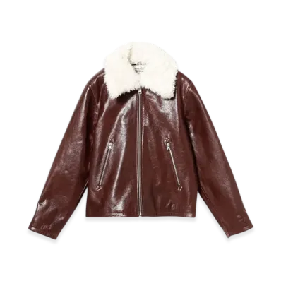 BEAMS FUTURE ARCHIVE Leather Blouson "Brown"