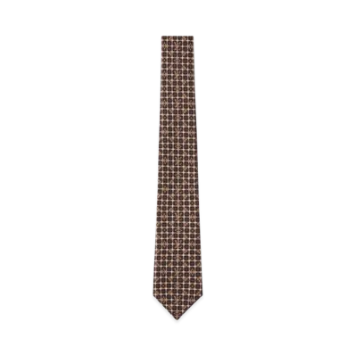 Louis Vuitton Tie Monogram Windowpane "Brown"
