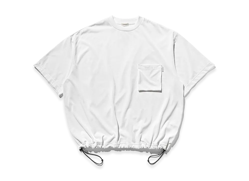 CLESSTE 3D Pocket Massive T-Shirt With Drawstrings "White"