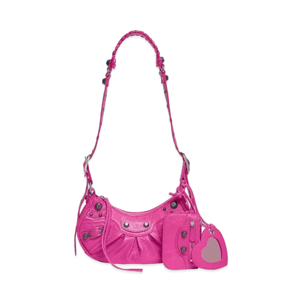 BALENCIAGA Le Cagole XS Shoulder Bag "Bright Pink"