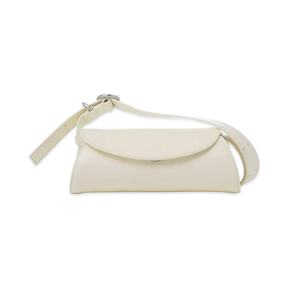 Jil Sander Shoulder Bag Cannolo Mini "Eggshell"