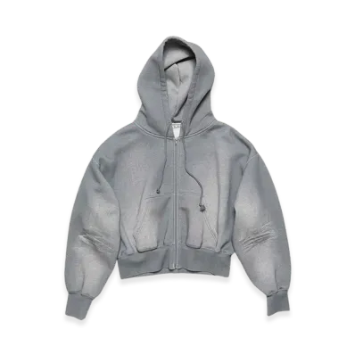 Acne Studios Hooded Zipper Sweater "Grey Melange"