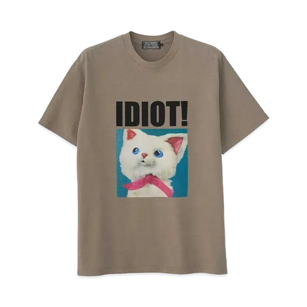 HYSTERIC GLAMOUR Idiot Cat Tee "Khaki"