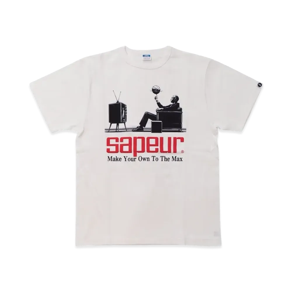 SAPEur Youth Watching The Game Tees/S Tee "White"
