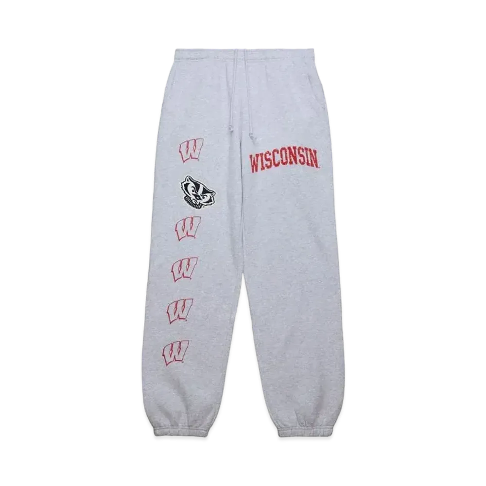 Travis Scott x M&N x University Of Wisconsin Sweats "Grey"