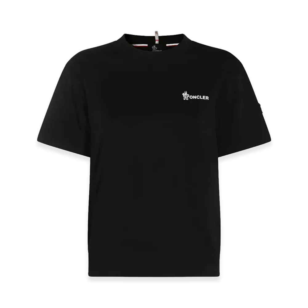MONCLER Women's Grenoble Logo Cotton T-Shirt "Black"