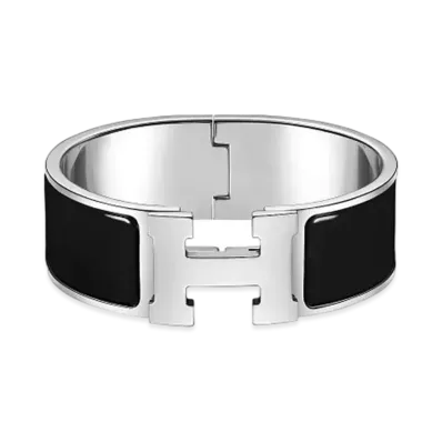 Hermes Clic Clac H Bracelet "Noir/Palladium"