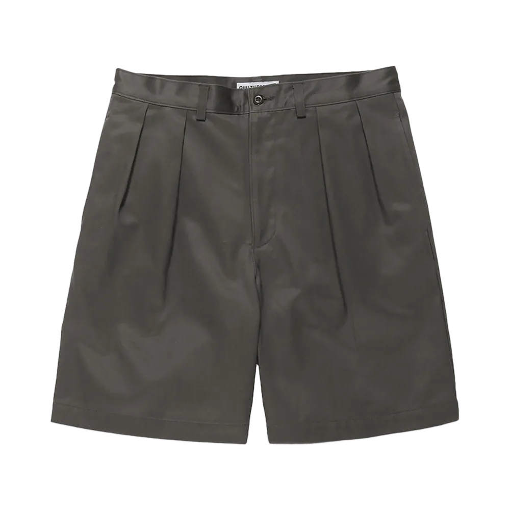 WACKO MARIA Double Pleated Chino Short Trousers "Gray"