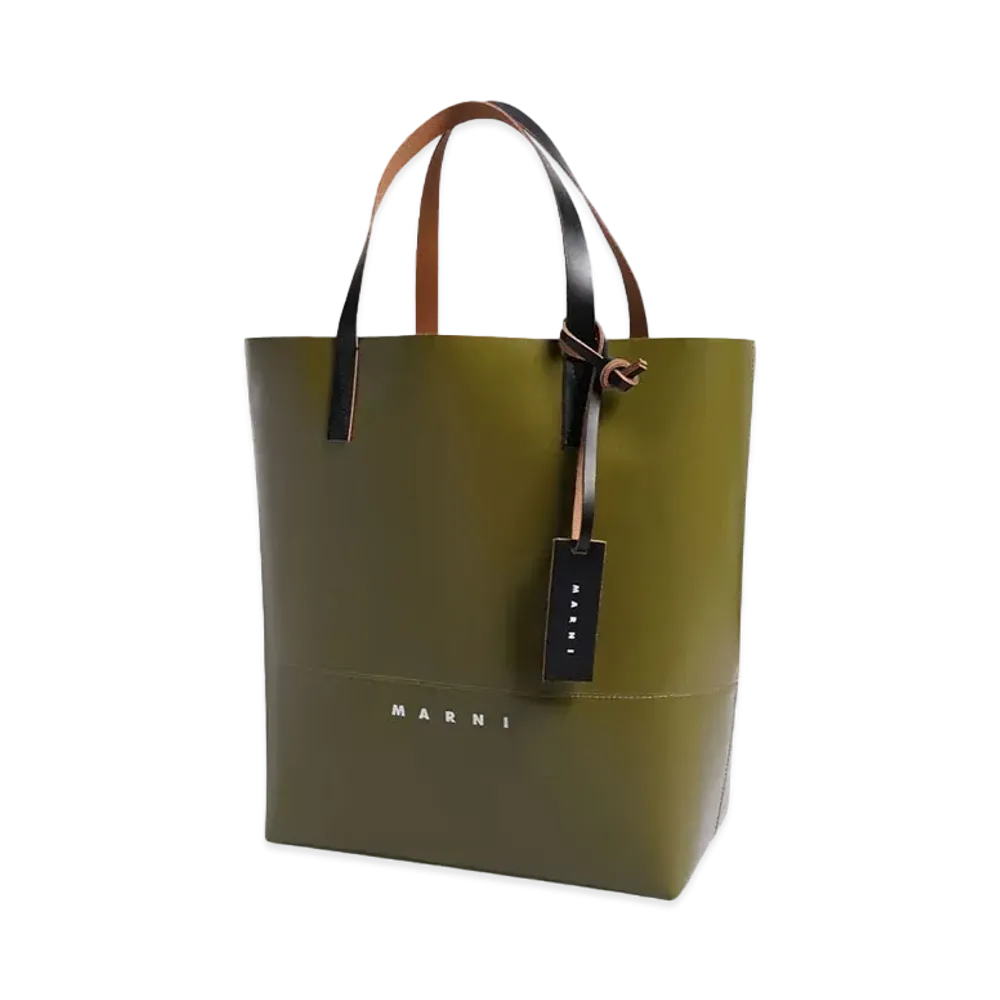 MARNI TOTE N/S "LEAV GREEN"