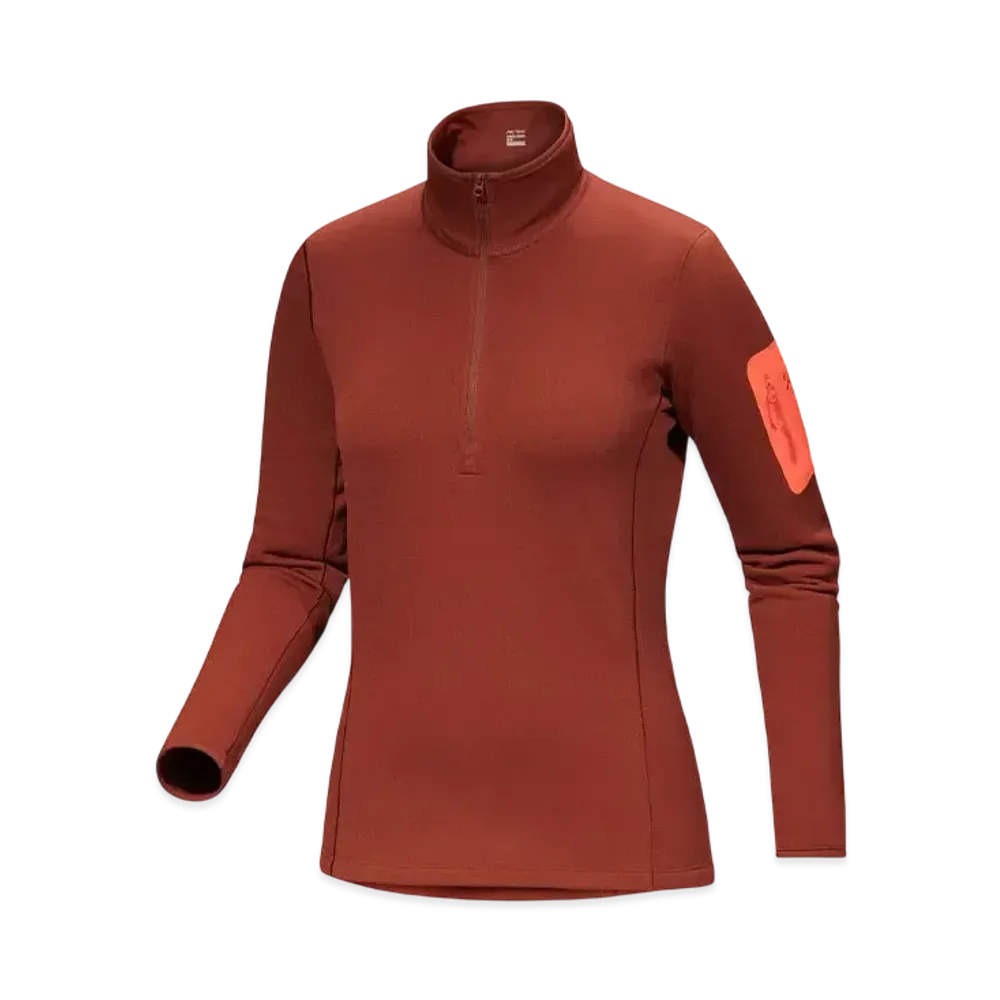 ARC'TERYX Women's Kyanite Base Layer Zip Neck "Sequoia/Solaris"