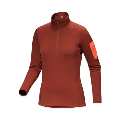 ARC'TERYX Women's Kyanite Base Layer Zip Neck "Sequoia/Solaris"