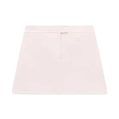 Courreges Reedition Vinyl Mini Skirt "Pale Pink"