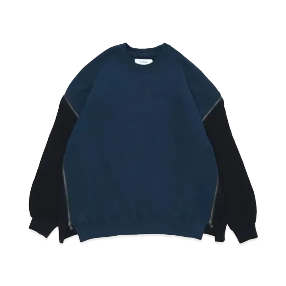 FACETASM Waffle Knit Zip Sweat "Petrol"