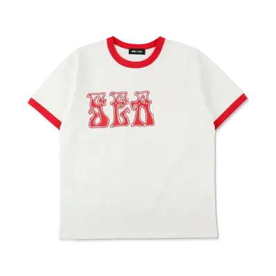 WIND AND SEA Logo Tee "White Red"