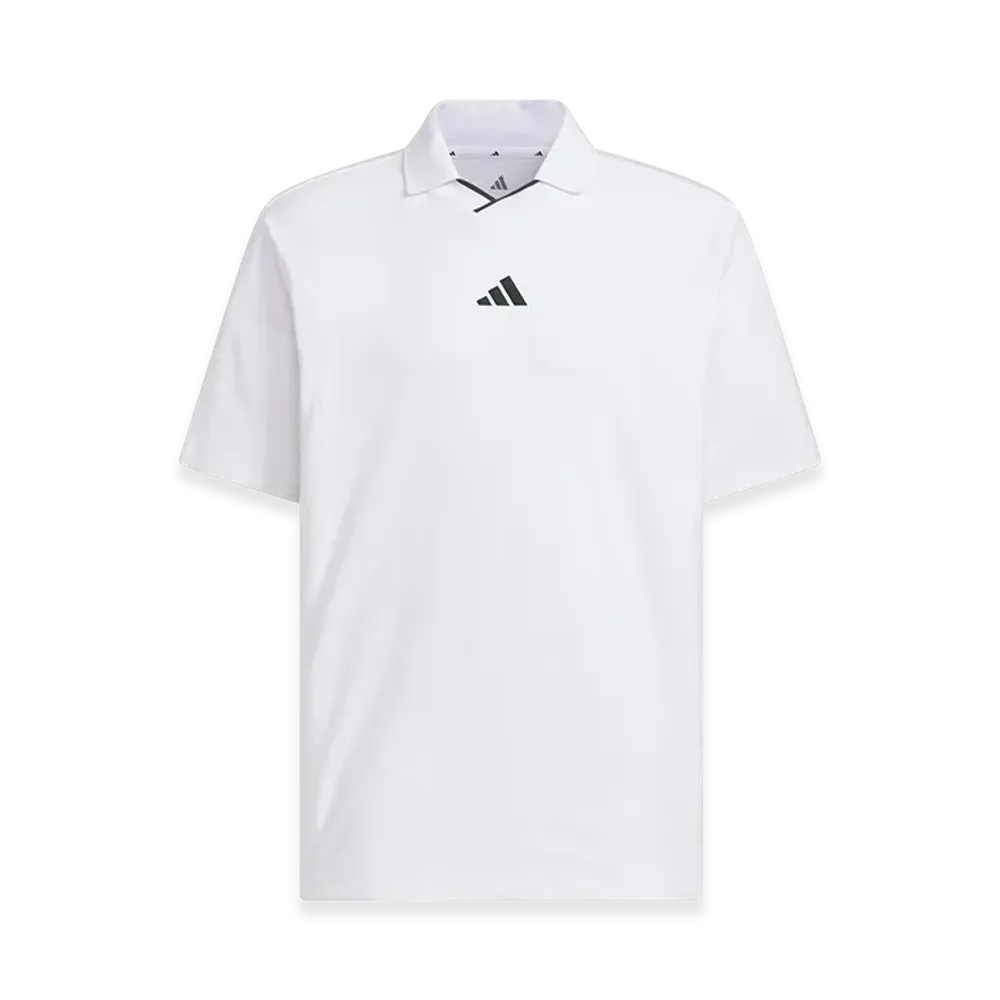 adidas Golf Twist Knit Short-Sleeve Polo Shirt "White"