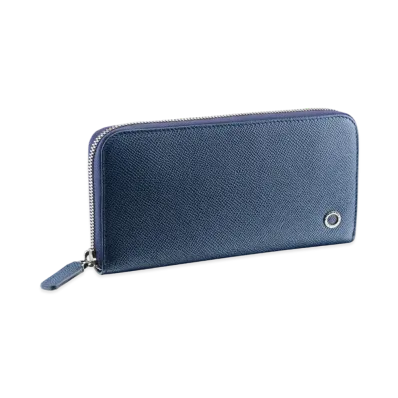 BVLGARI BVLGARI MAN Zip Wallet "Blue"